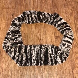 Animal Print Brown and Tan Infinity Scarf